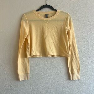 Sweaty Betty Yellow Crop